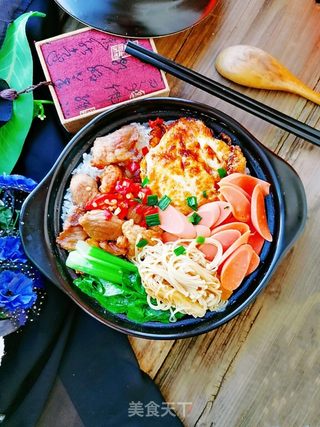 煲仔饭的做法步骤:9