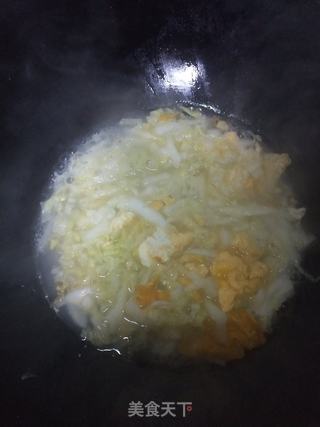 简单鸡蛋白菜面的做法步骤:8