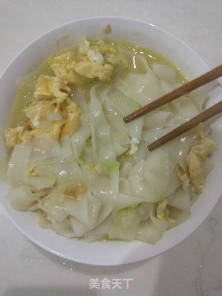 简单鸡蛋白菜面的做法步骤:10