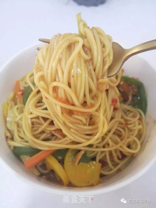 七彩拌面的做法步骤:3