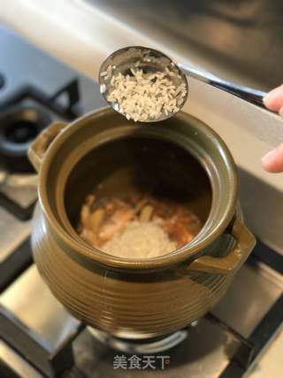 潮州砂锅海鲜粥的做法步骤:13