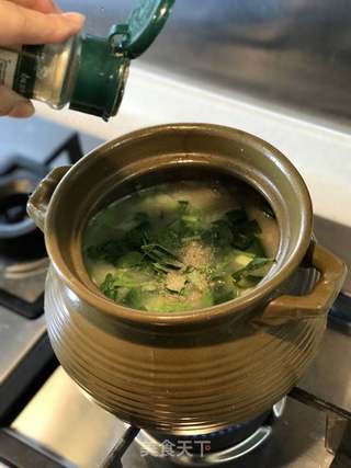 潮州砂锅海鲜粥的做法步骤:25
