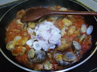 海鲜意大利面的做法步骤:12
