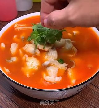 番茄鲈鱼的做法步骤:9