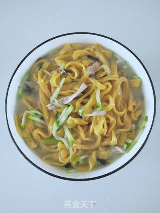 南瓜热汤面的做法步骤:7