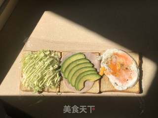 牛油果三明治的做法步骤:6