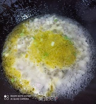 荠菜豆腐山药羹的做法步骤:4