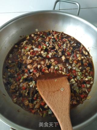 鸡蛋酱拌菠菜面的做法步骤:6