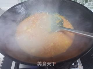 西红柿热汤面的做法步骤:5