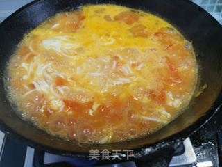 西红柿热汤面的做法步骤:11