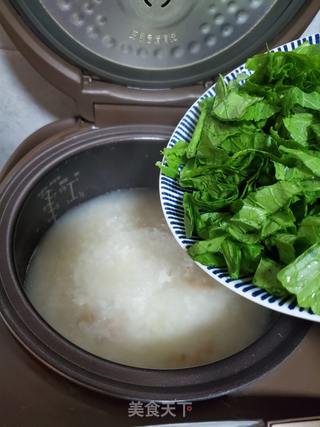 虾米春菜粥的做法步骤:7