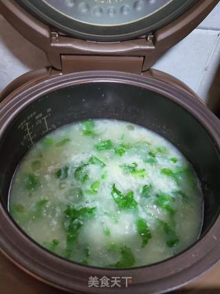 虾米春菜粥的做法步骤:9