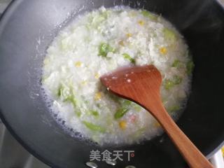 生菜鸡丝粥的做法步骤：8