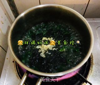 原创【?仙草味道?私房菜?】❤️亲子味道❤️菠菜紫菜虾皮面?的做法步骤：4