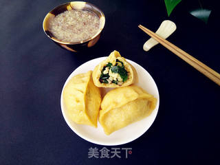 韭菜鸡蛋香菇馅发面蒸饺的做法步骤:12