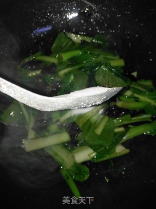 清炒木耳油菜的做法步骤:7