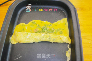 12个月以上辅食小黄人厚蛋烧的做法步骤:7