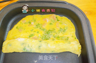 12个月以上辅食小黄人厚蛋烧的做法步骤:8