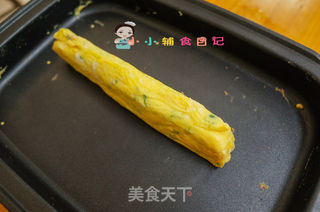 12个月以上辅食小黄人厚蛋烧的做法步骤:9