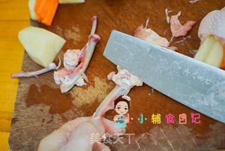 10个月以上辅食土豆无骨鸡翅面条套餐的做法步骤:3