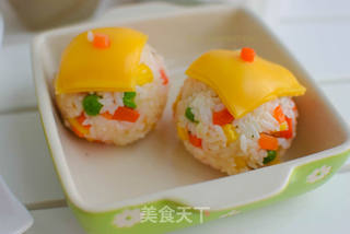 肉松奶酪饭团的做法步骤:8