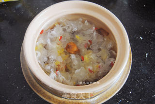芒果桃胶银耳羹的做法步骤:6