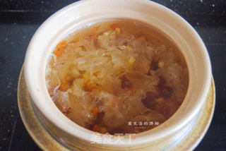 芒果桃胶银耳羹的做法步骤:8