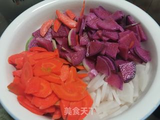腌萝卜泡菜的做法步骤:7