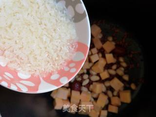 红薯花生米粥的做法步骤:6