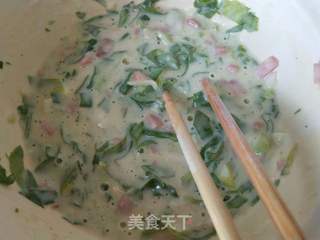芹菜鸡蛋饼的做法步骤：6