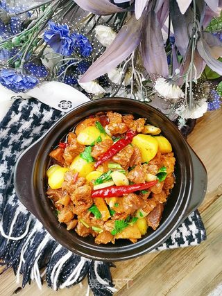 土豆烧牛腩的做法步骤：15
