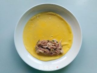 小熊薄饼机试用——蟹粉鸡蛋包的做法步骤:15