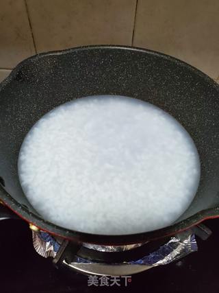 鸭血菜心粥的做法步骤:3