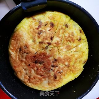 懒人早餐杂粮鸡蛋葡萄干饼的做法步骤:10