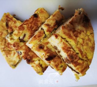 懒人早餐杂粮鸡蛋葡萄干饼的做法步骤:13