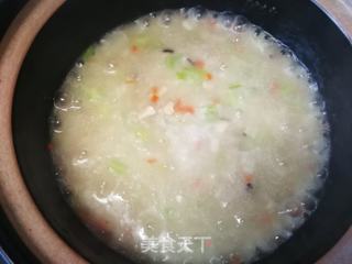 胡萝卜香菇芹菜粥的做法步骤:12