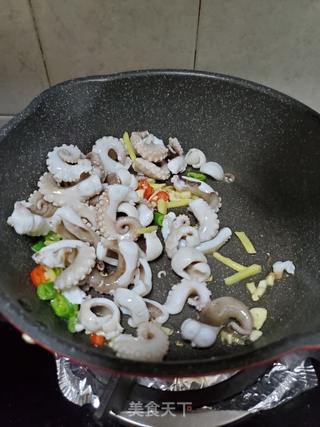 酱炒八爪鱼的做法步骤:6