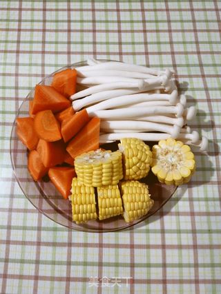 米汤时蔬的做法步骤:2