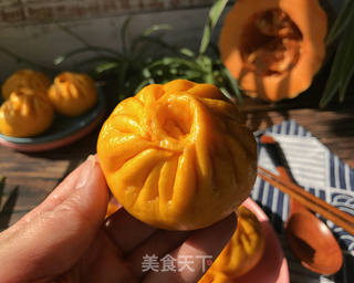 南瓜豆沙包的做法步骤:13