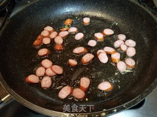 大白菜香肠炒面的做法步骤:6