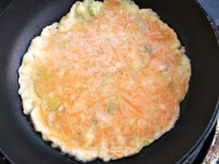 胡萝卜鸡蛋饼的做法步骤:5