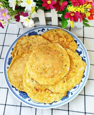 胡萝卜鸡蛋饼的做法步骤:7