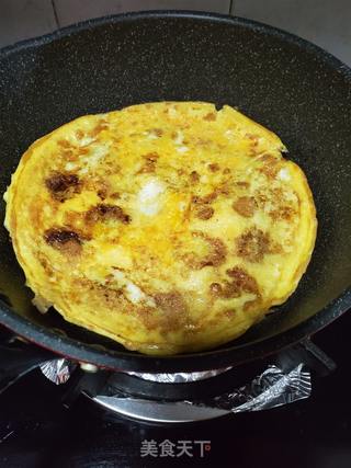 香蕉鸡蛋饼的做法步骤:7