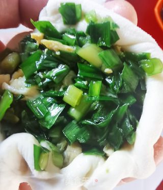 韭菜鸡蛋馅饼的做法步骤:4