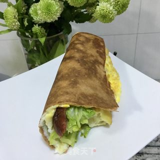 酥皮高粱煎饼卷的做法步骤：10