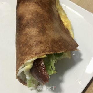 酥皮高粱煎饼卷的做法步骤：9