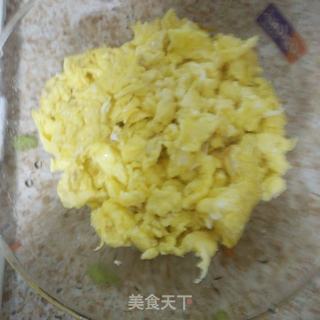 鸡蛋角瓜素蒸饺的做法步骤:3