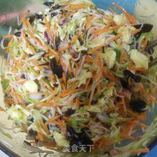 鸡蛋角瓜素蒸饺的做法步骤:5