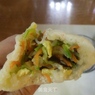 鸡蛋角瓜素蒸饺的做法步骤:14
