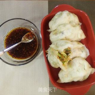 鸡蛋角瓜素蒸饺的做法步骤:16